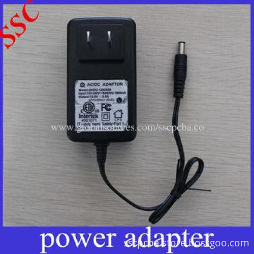 AC/DC Switching Adapter with 100-240V Power, Universal AC Input